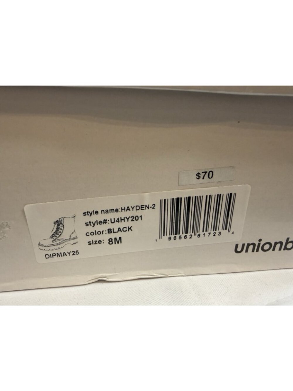 UnionBay Combat Boots Womens Size 8 Black Side Zip Up NEW Shoes - Picture 7 of 7